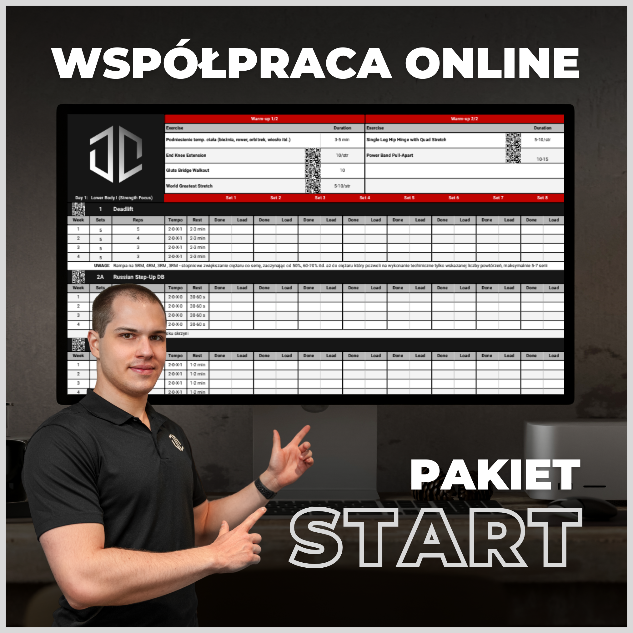 Pakiet START – indywidualny plan treningowy online dla początkujących