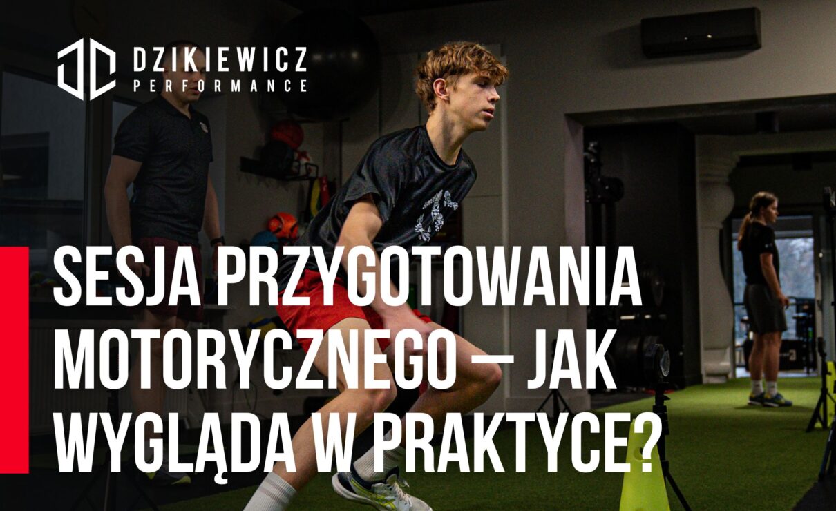 Młody sportowiec podczas sesji przygotowania motorycznego w studio Dzikiewicz Performance
