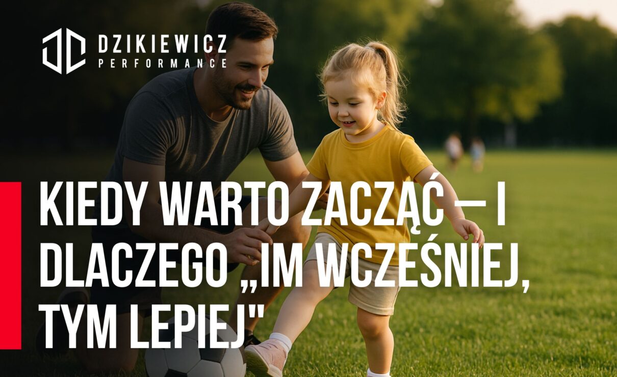 Ojciec uczy córkę kopać piłkę – wczesne rozpoczęcie aktywności fizycznej u dzieci