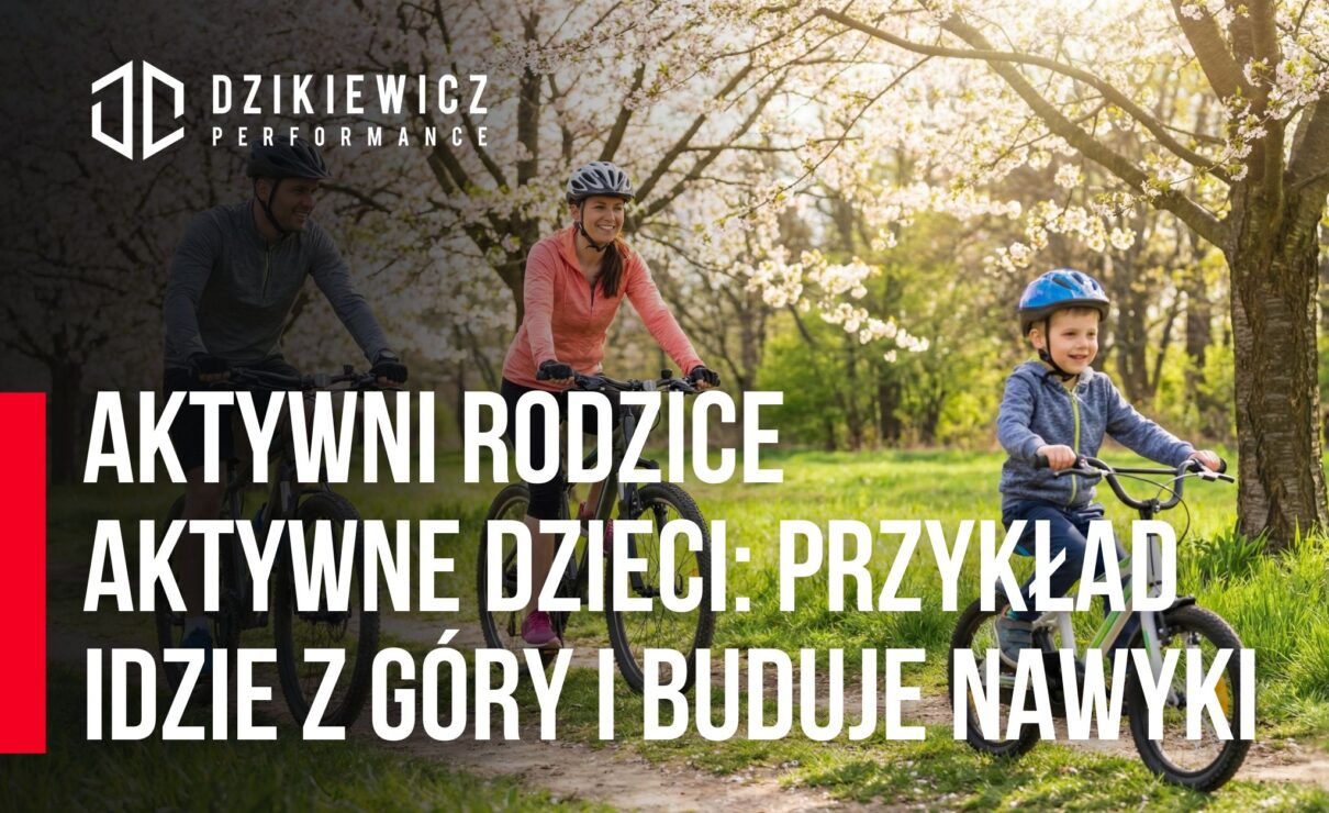 Rodzice i dziecko podczas wspólnej aktywności fizycznej